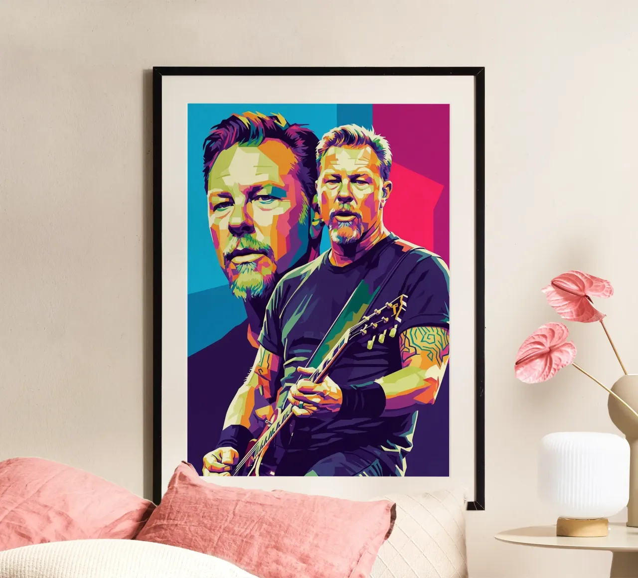 James Hetfield- WPAP art style Hahnemühle von Hantamrata