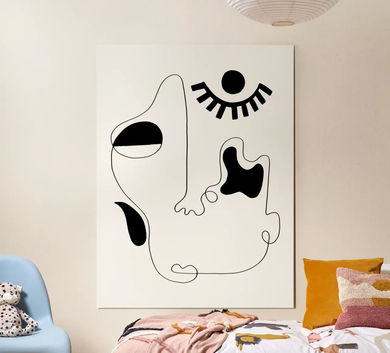 The Genius of Pain 1 poster con telaio in legno da Shatha Al Dafai
