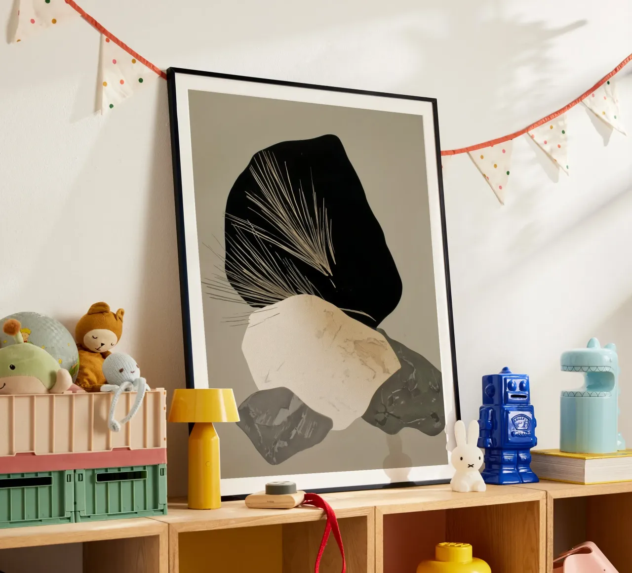 Pila d'ombra poster con telaio in alluminio da Seed & Signal