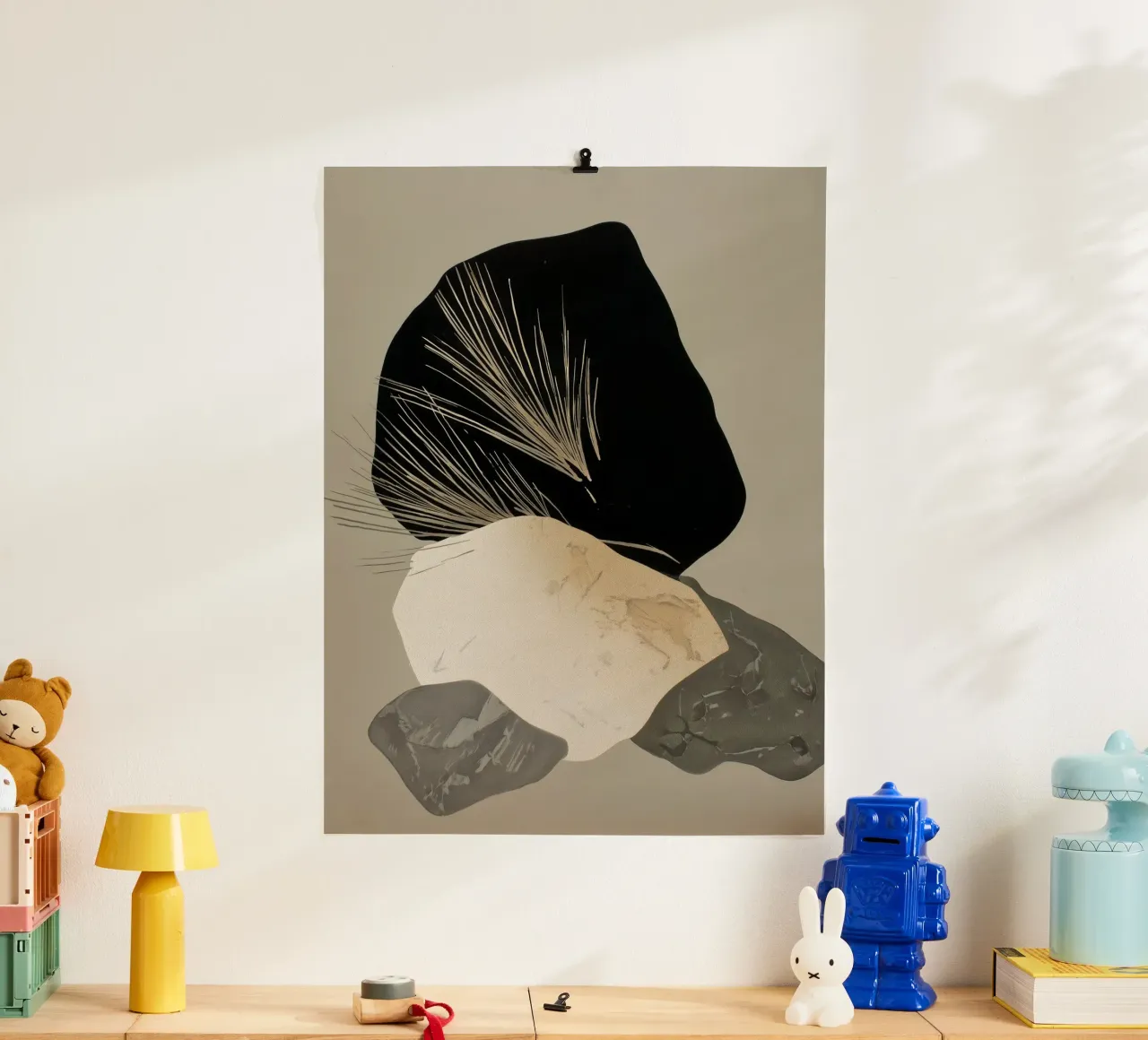 Pila d'ombra poster con telaio in alluminio da Seed & Signal
