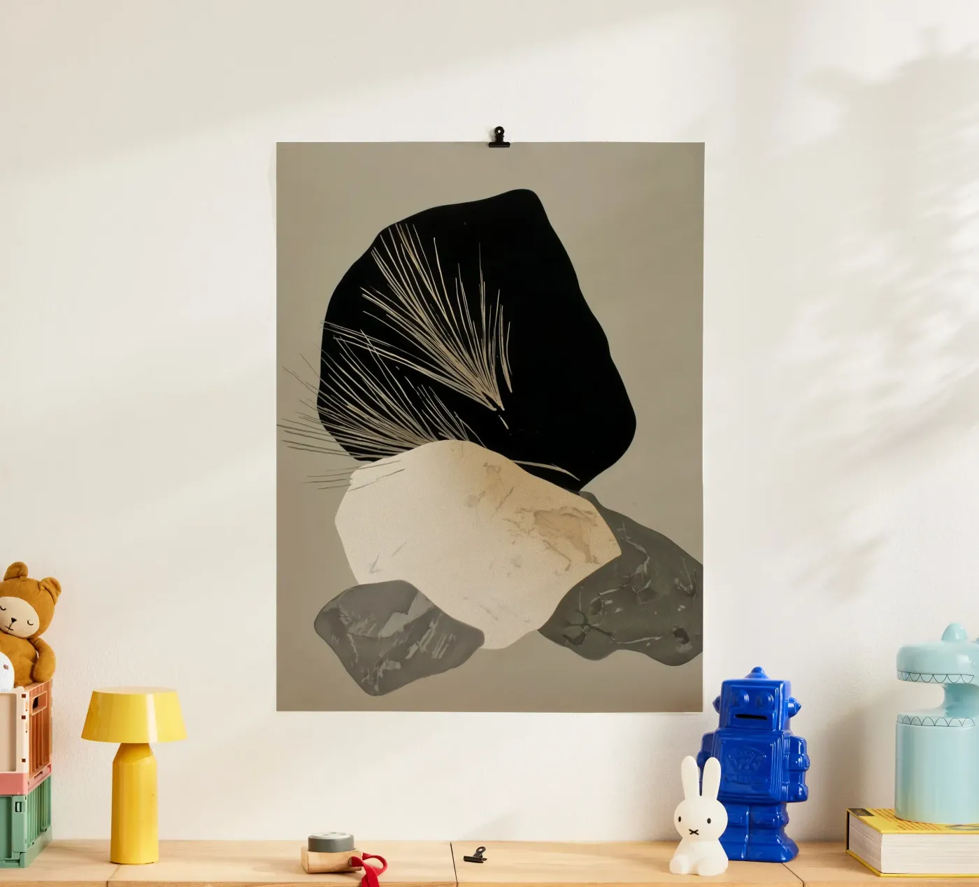 Schattenstapel Poster von Seed & Signal