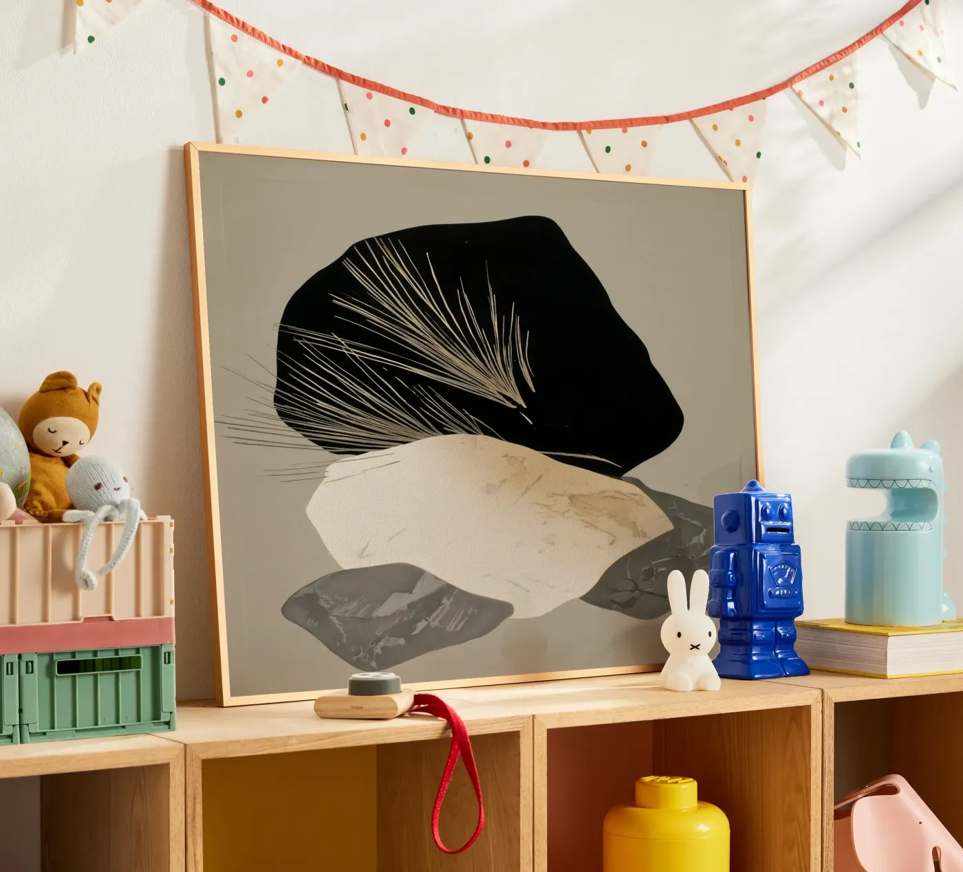 Schattenstapel Poster von Seed & Signal