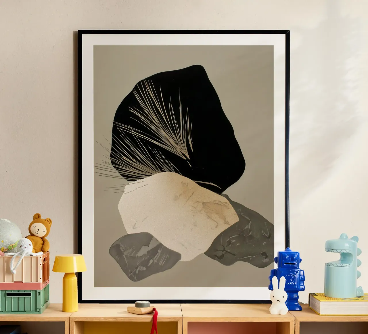 Pila d'ombra poster con telaio in alluminio da Seed & Signal