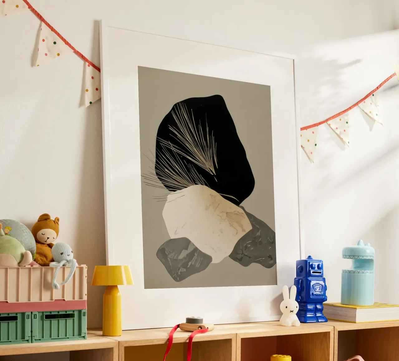 Pila d'ombra poster con telaio in alluminio da Seed & Signal