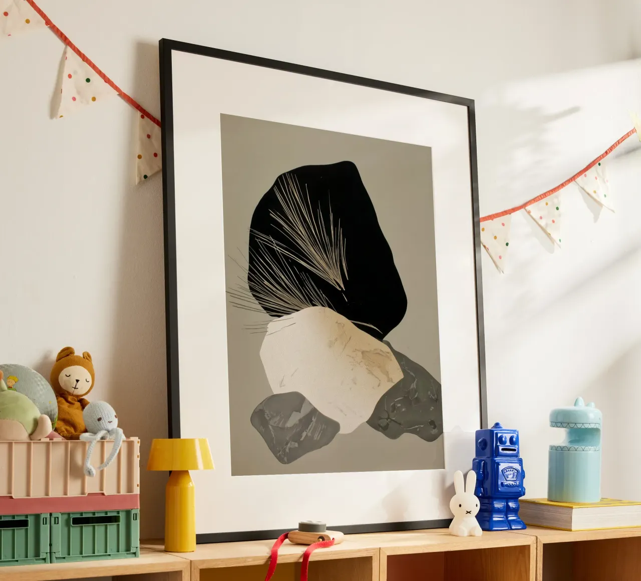 Pila d'ombra poster con telaio in alluminio da Seed & Signal