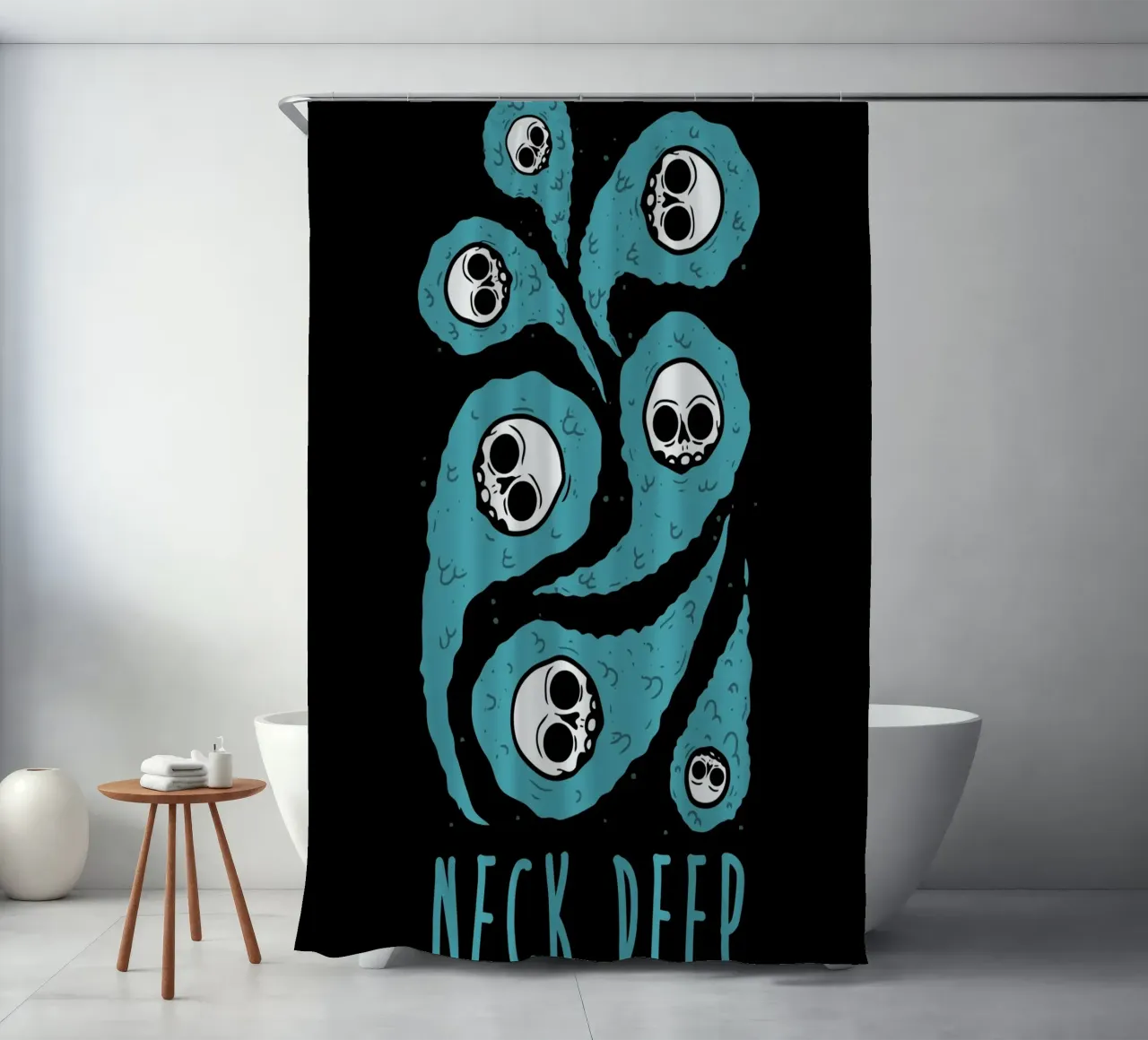 Neck Deep tenda da doccia da Musadad Shop