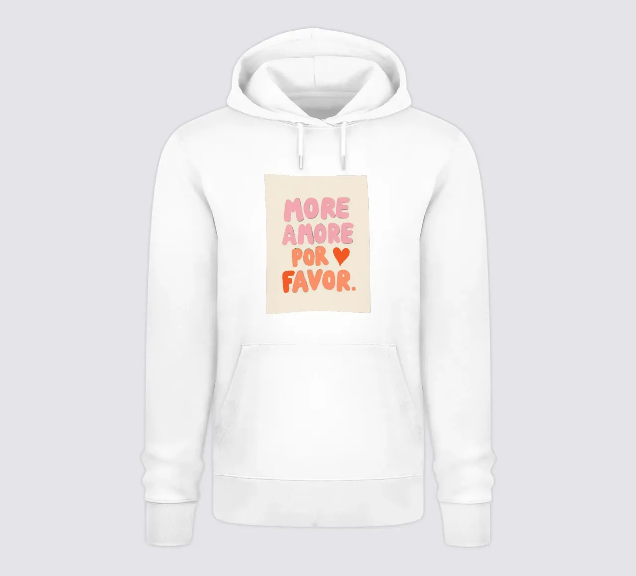 More Amore por Favor, Vibes sudadera con capucha de Carinaprint