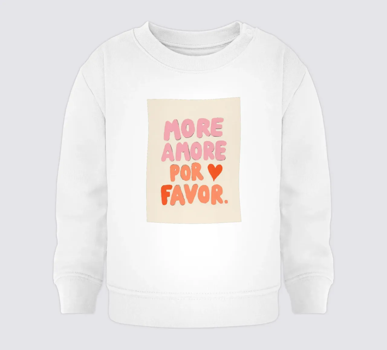 More Amore por Favor, Vibes sudadera de bebé de Carinaprint