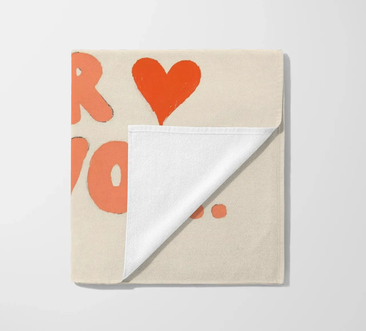 More Amore por Favor, Vibes beach towel by Carinaprint