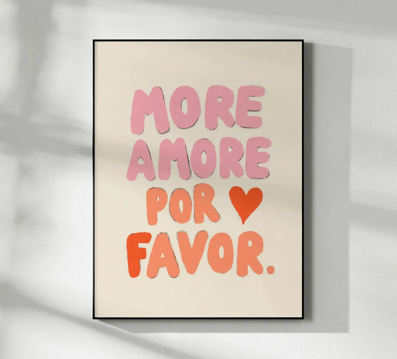 More Amore por Favor, Vibes metacrilato de Carinaprint