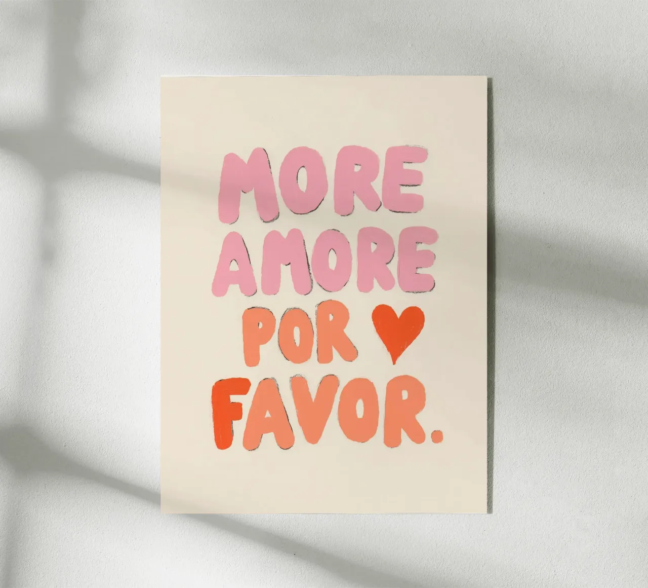 More Amore por Favor, Vibes metacrilato de Carinaprint