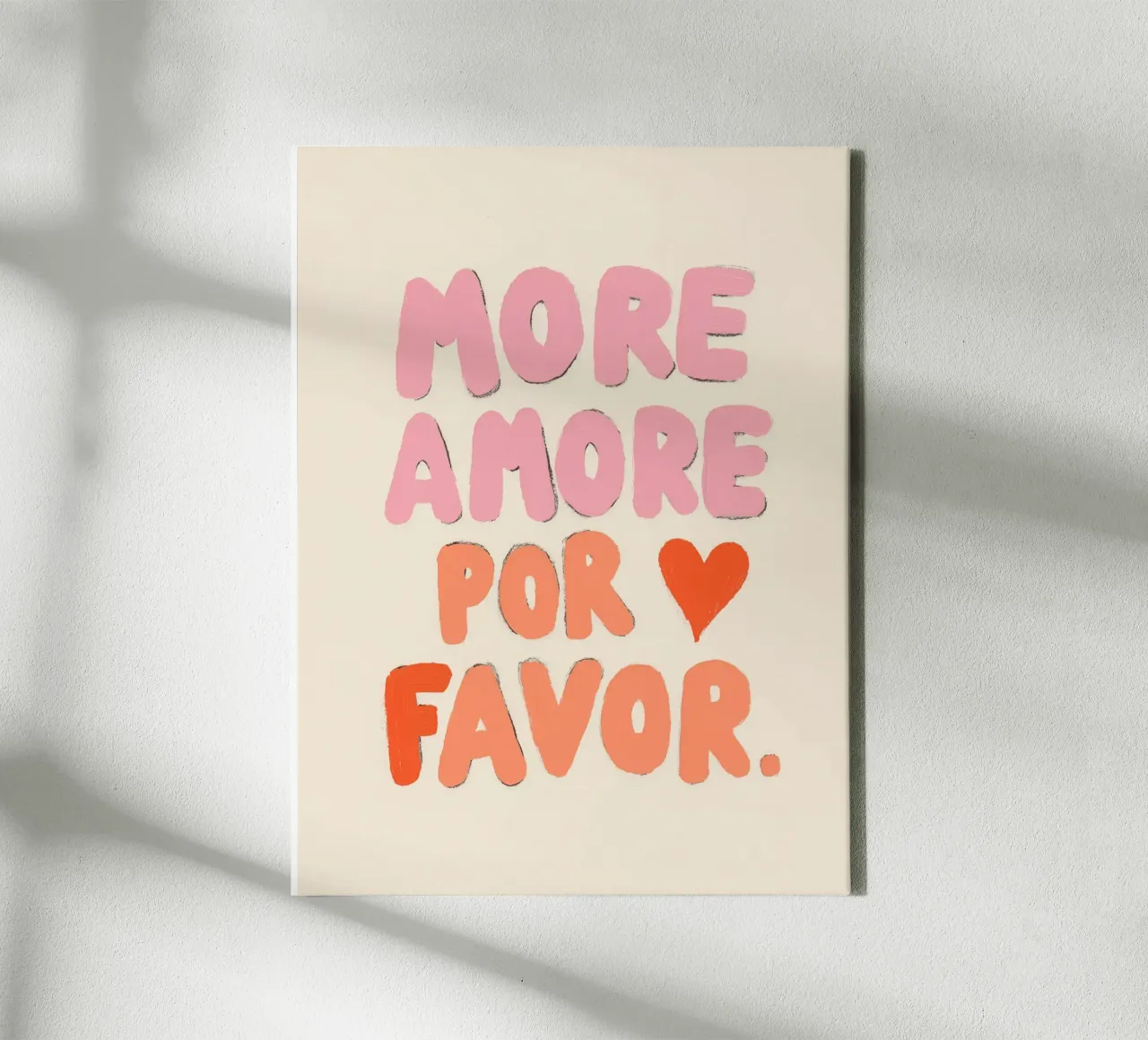 Meer Amore por Favor, Vibes canvas van Carinaprint