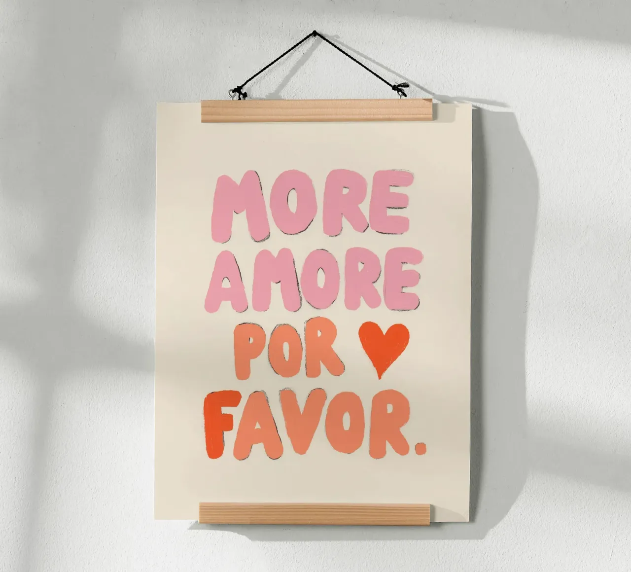 More Amore por Favor, Vibes poster by Carinaprint