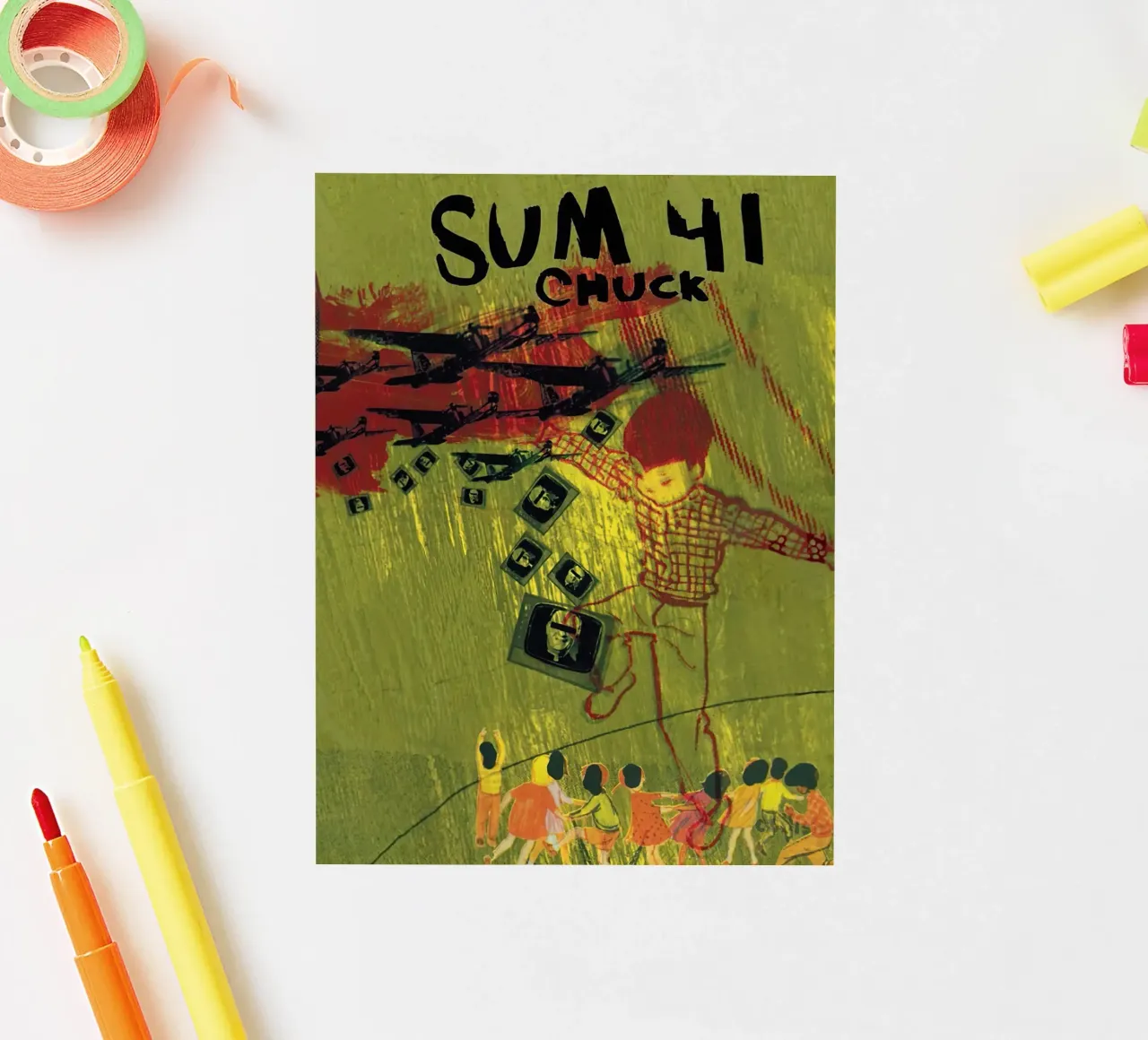 Sum 41 adesivo da Musadad Shop