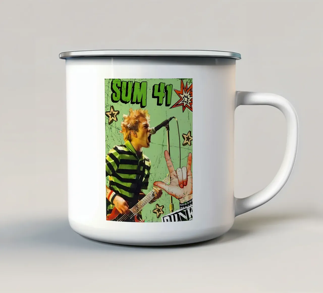 SUM 41 tazza in smalto da Musadad Shop
