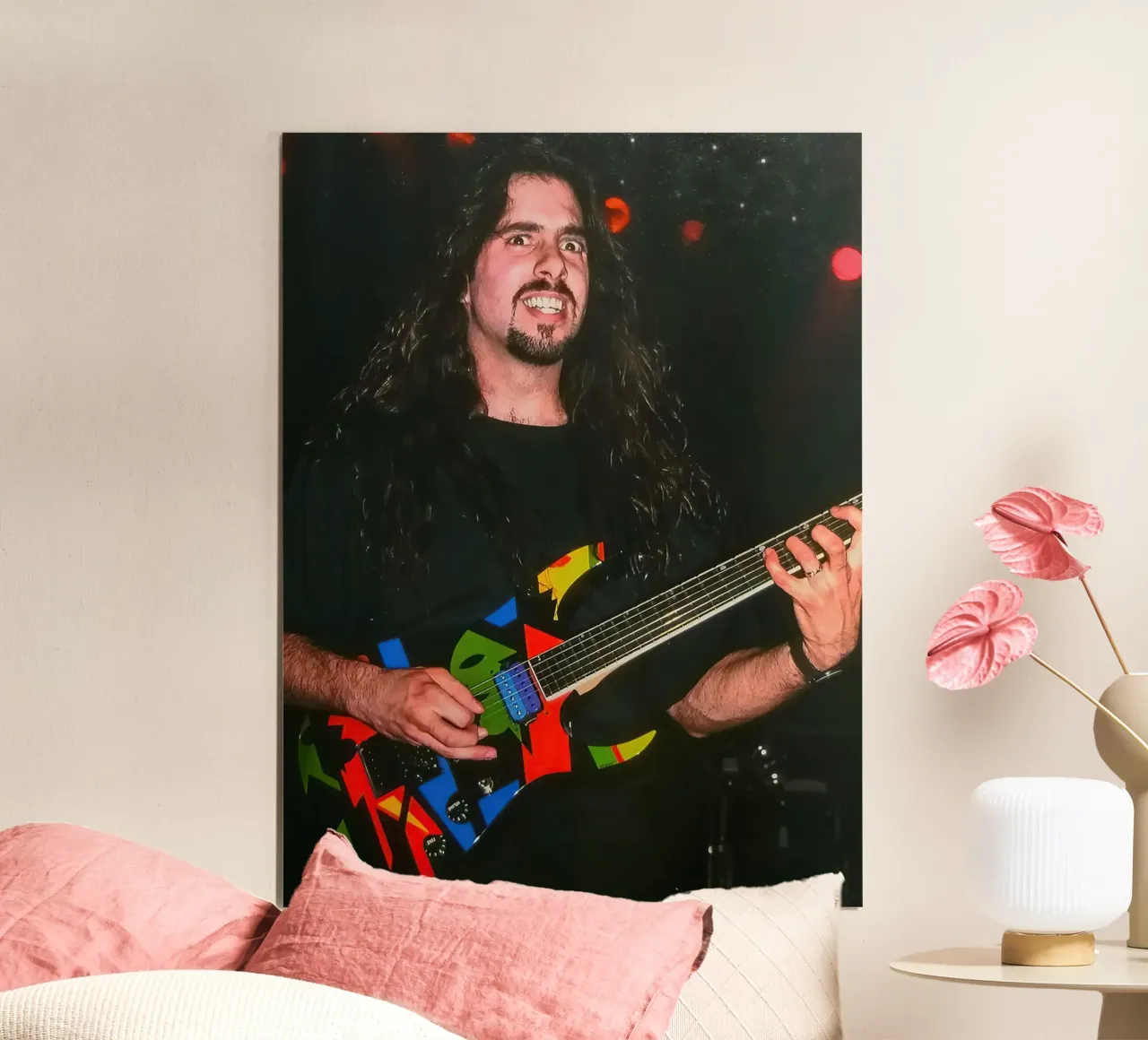 John Petrucci poster con telaio in alluminio da Musadad Shop