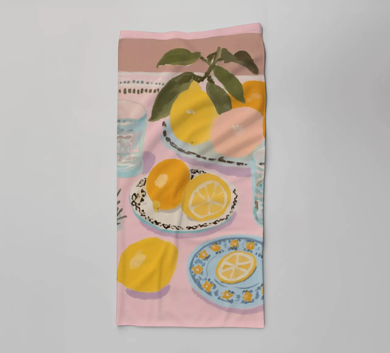 Citrus flavours on the table towel by Carinaprint