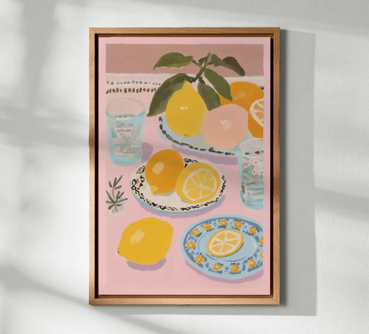 Citrus flavours on the table canvas by Carinaprint