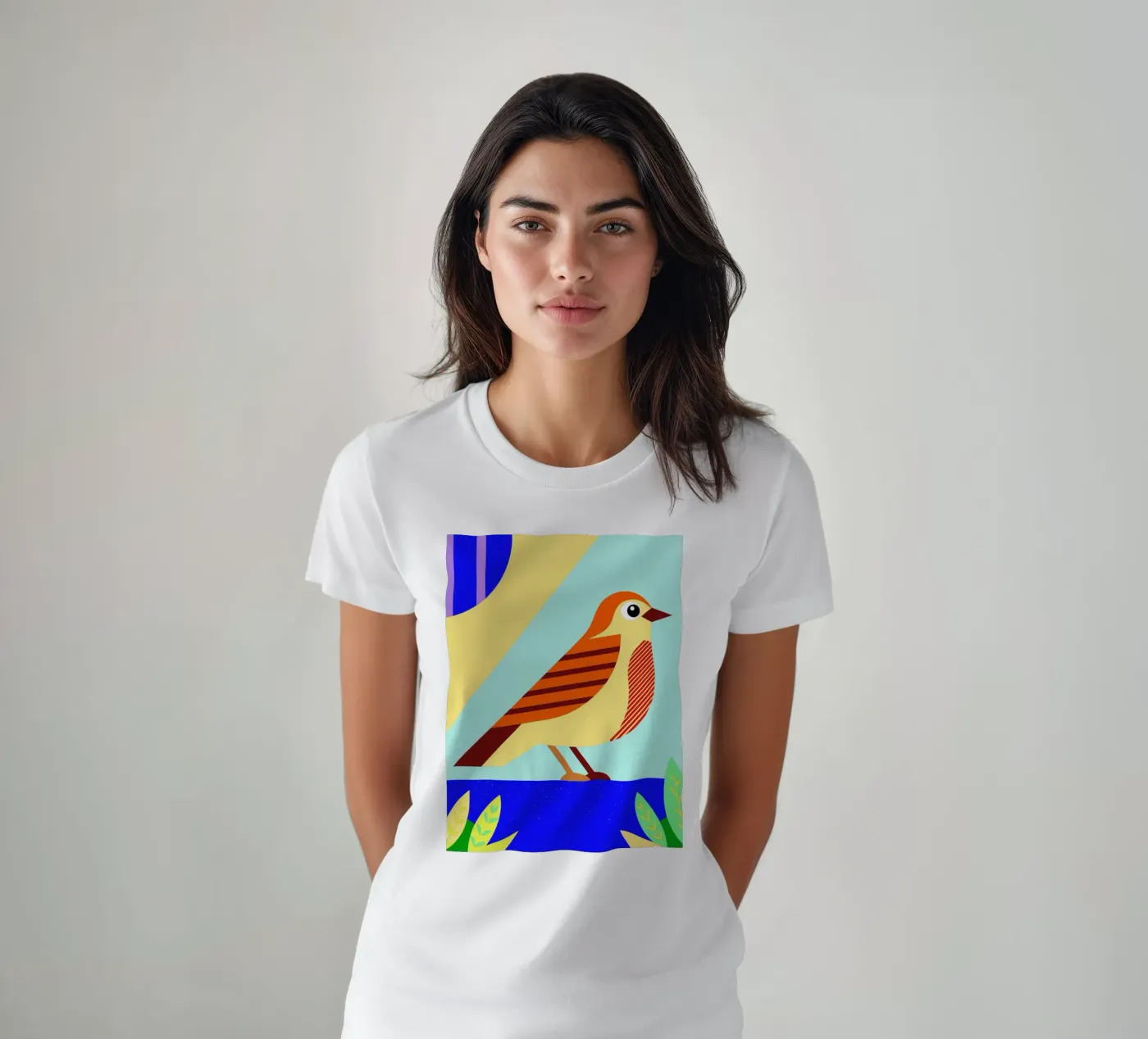 uccello vettoriale t-shirt da Botania