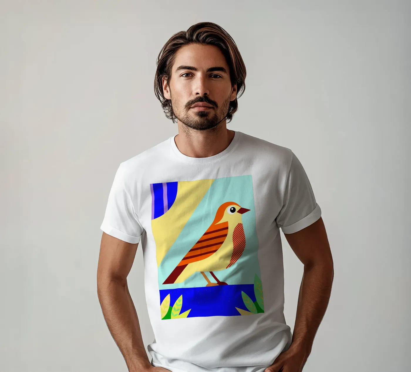 uccello vettoriale t-shirt da Botania