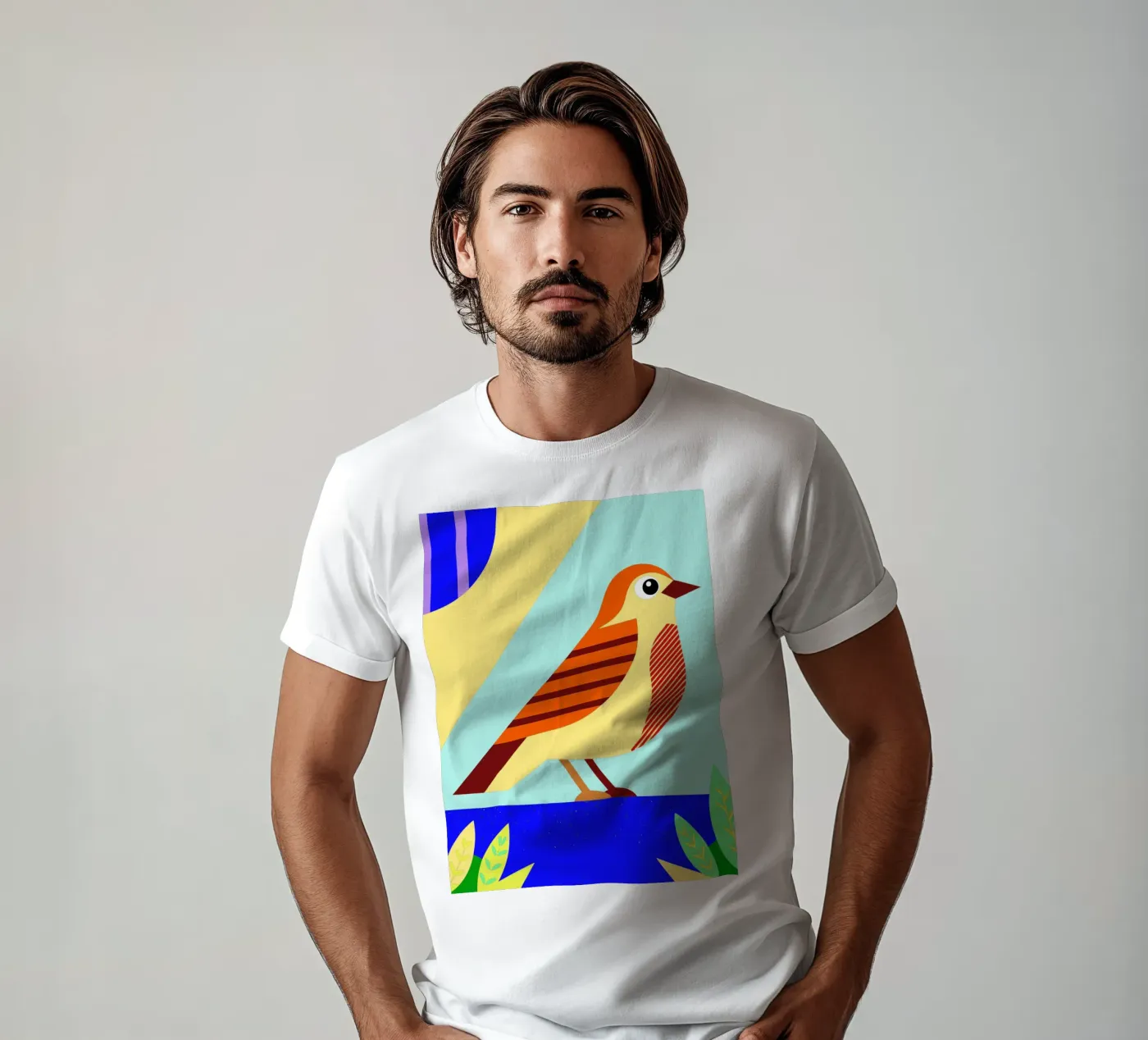 uccello vettoriale t-shirt da Botania