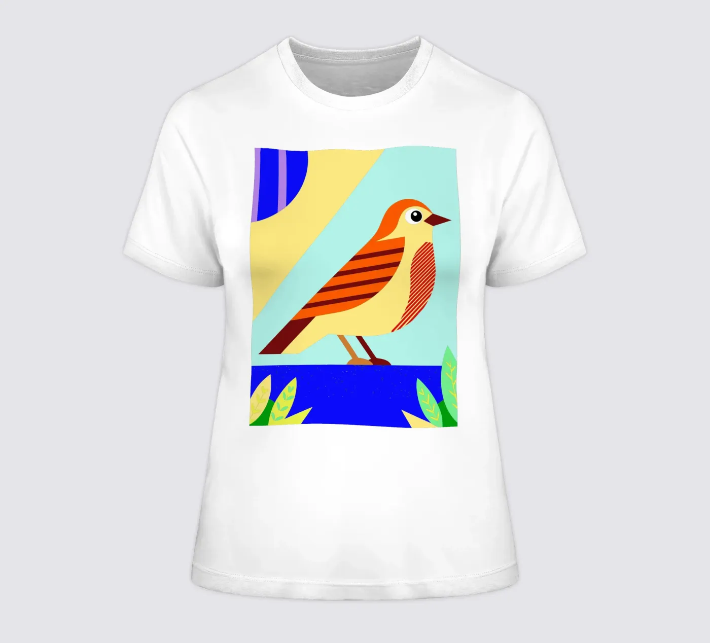 uccello vettoriale t-shirt da donna da Botania