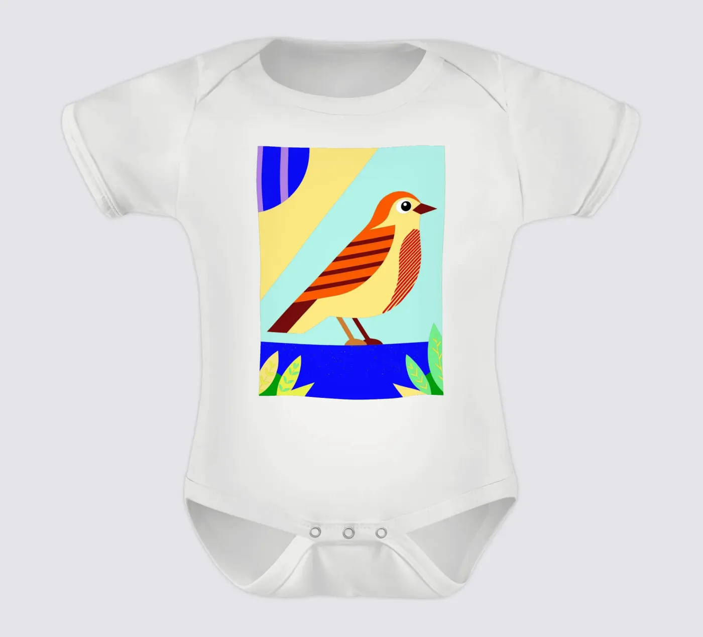 bird vector Kurzarm Babybody von Botania