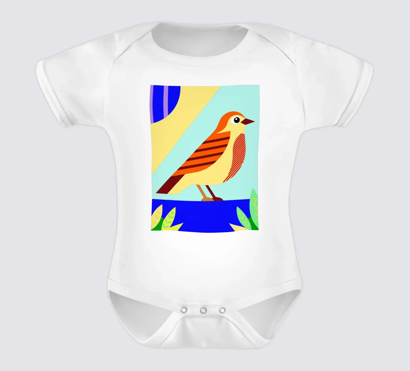 bird vector Kurzarm Babybody von Botania