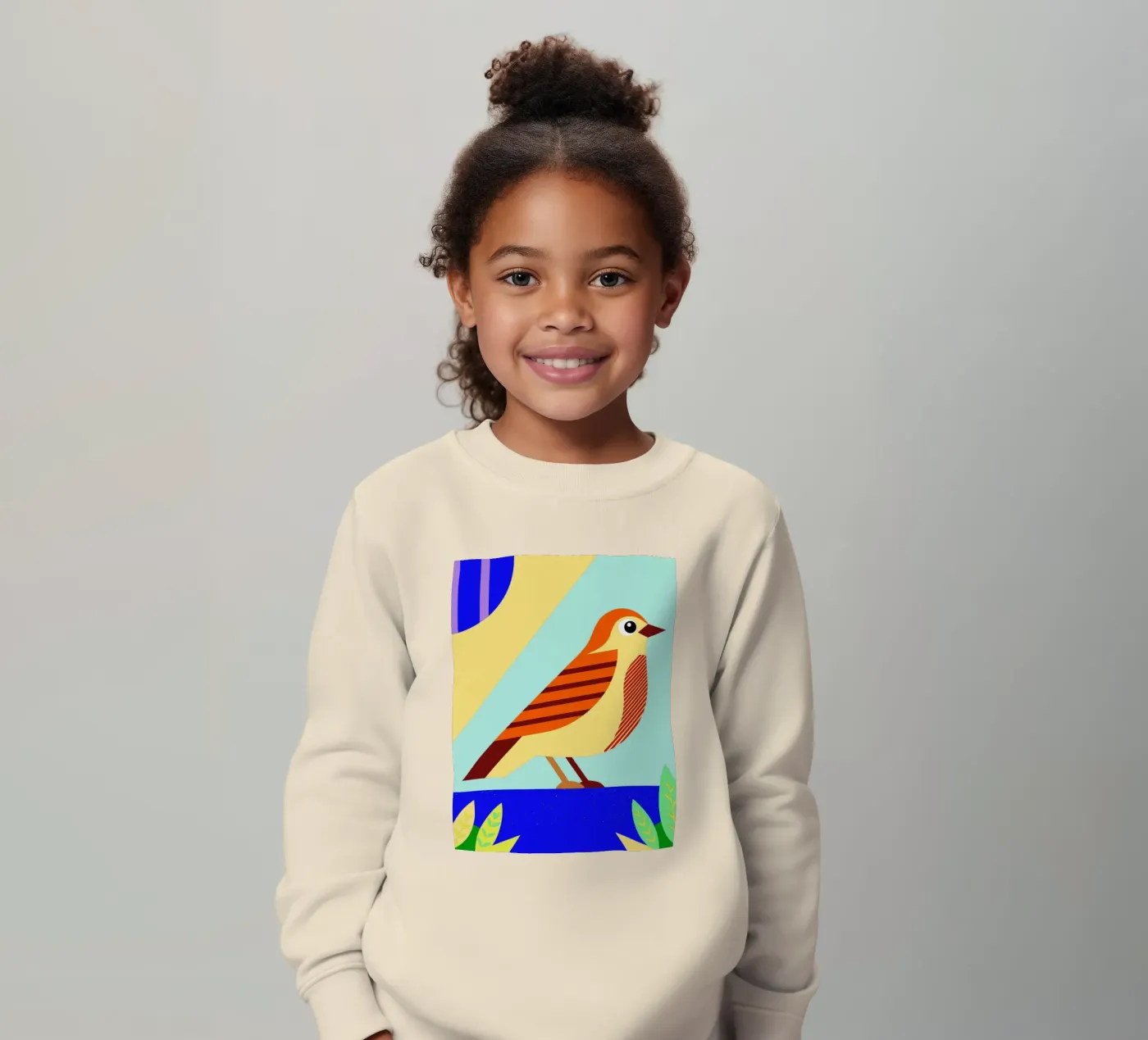 bird vector Kinder Sweatshirt von Botania