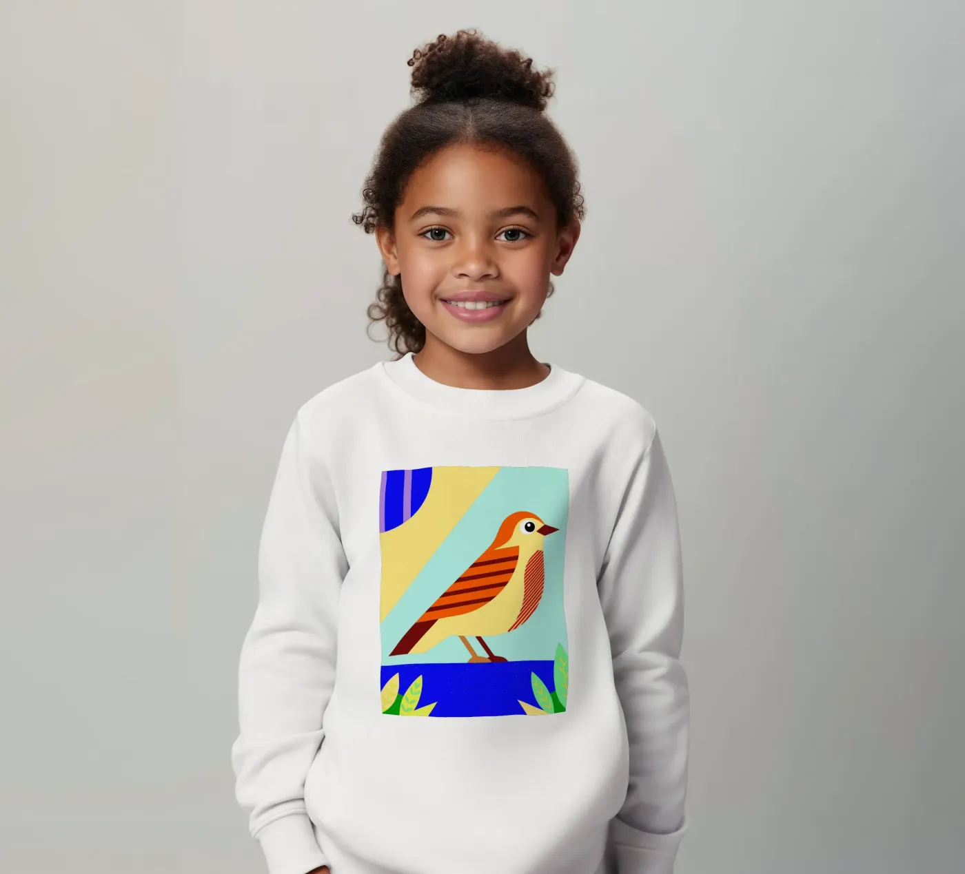 bird vector Kinder Sweatshirt von Botania