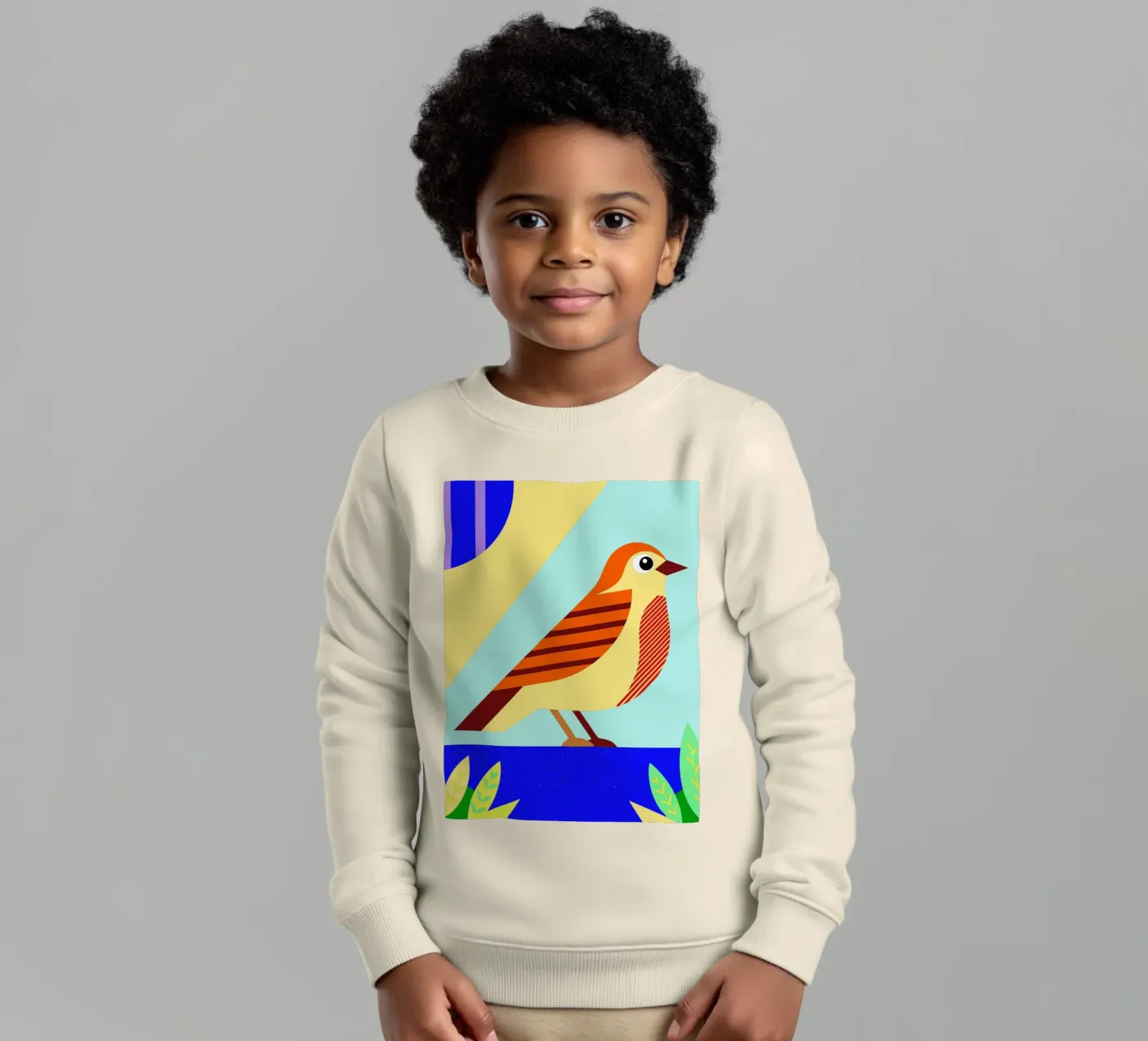 bird vector Kinder Sweatshirt von Botania