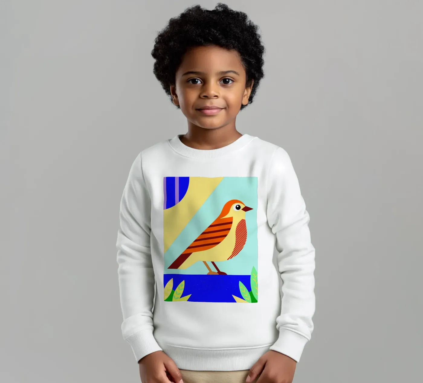 bird vector Kinder Sweatshirt von Botania