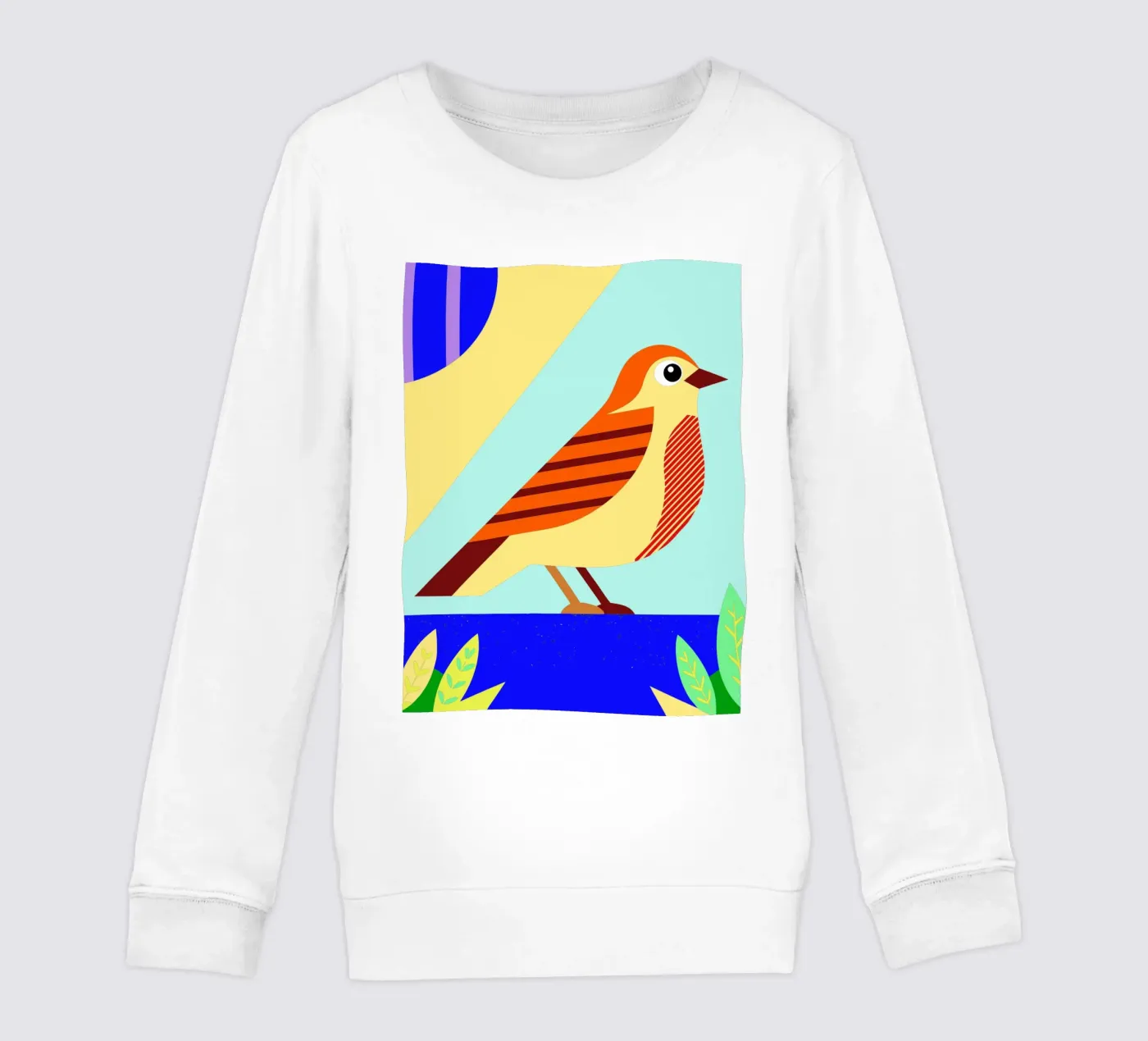 bird vector Kinder Sweatshirt von Botania
