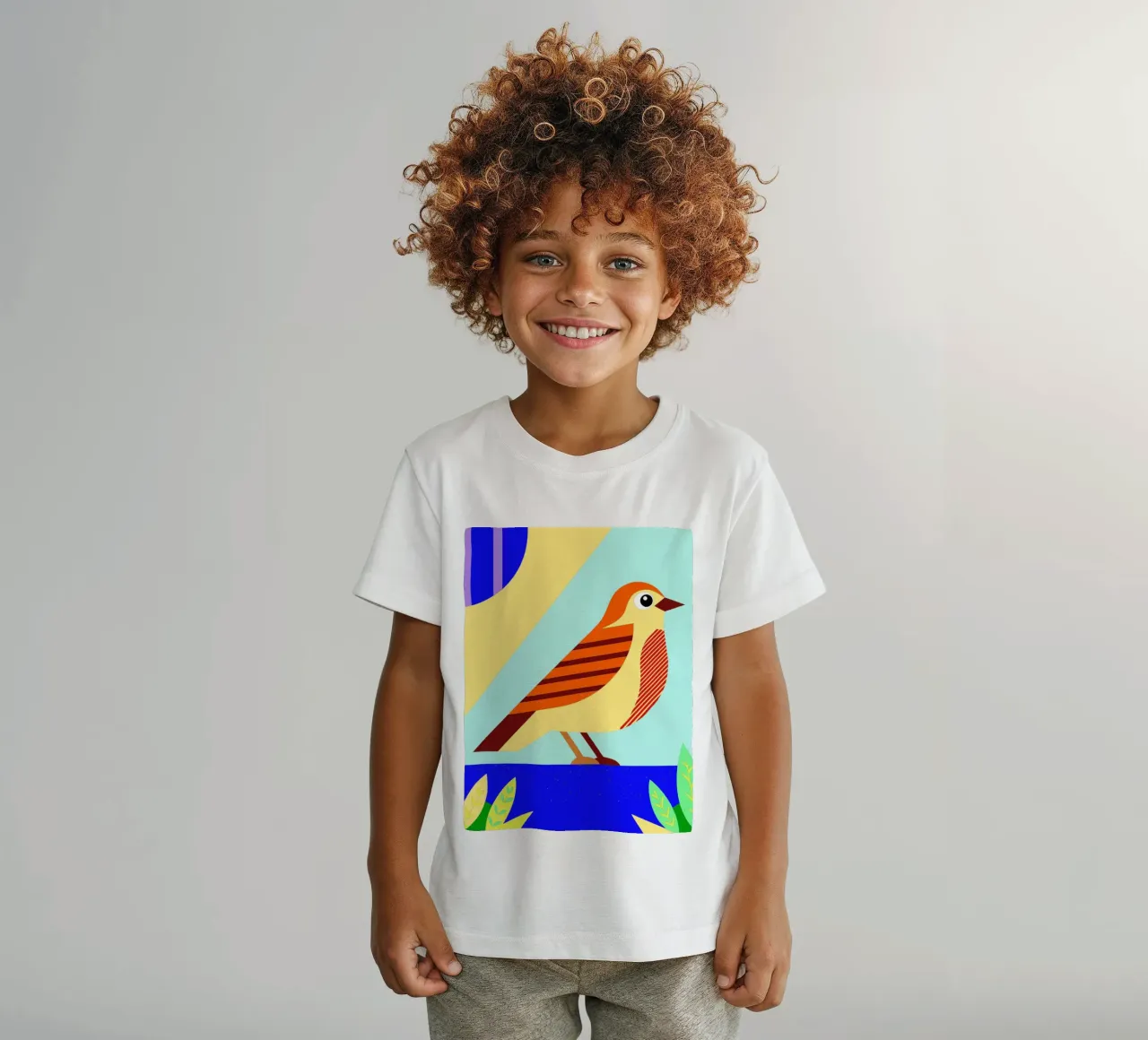 bird vector kids t-shirt by Botania