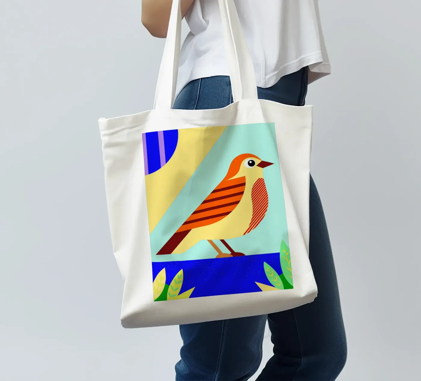 bird vector tote bag by Botania
