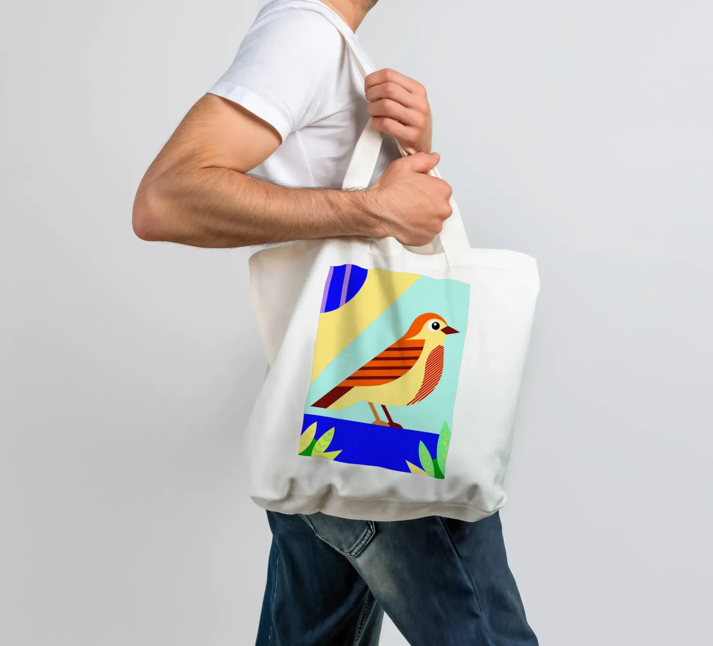 bird vector tote bag by Botania