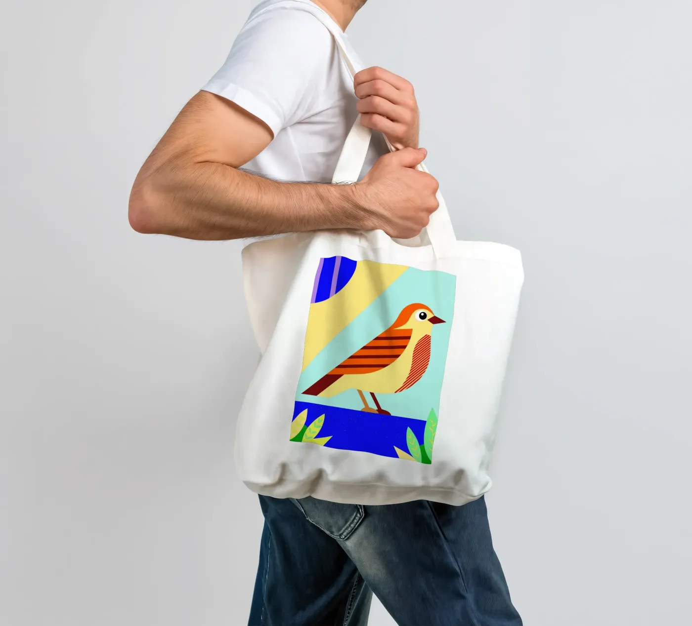 bird vector tote bag by Botania
