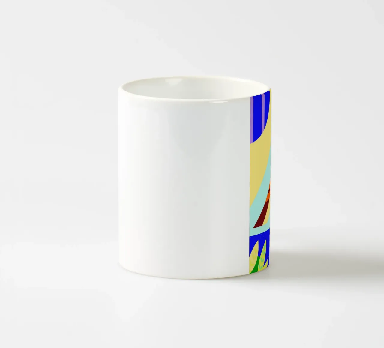 uccello vettoriale tazza in ceramica da Botania