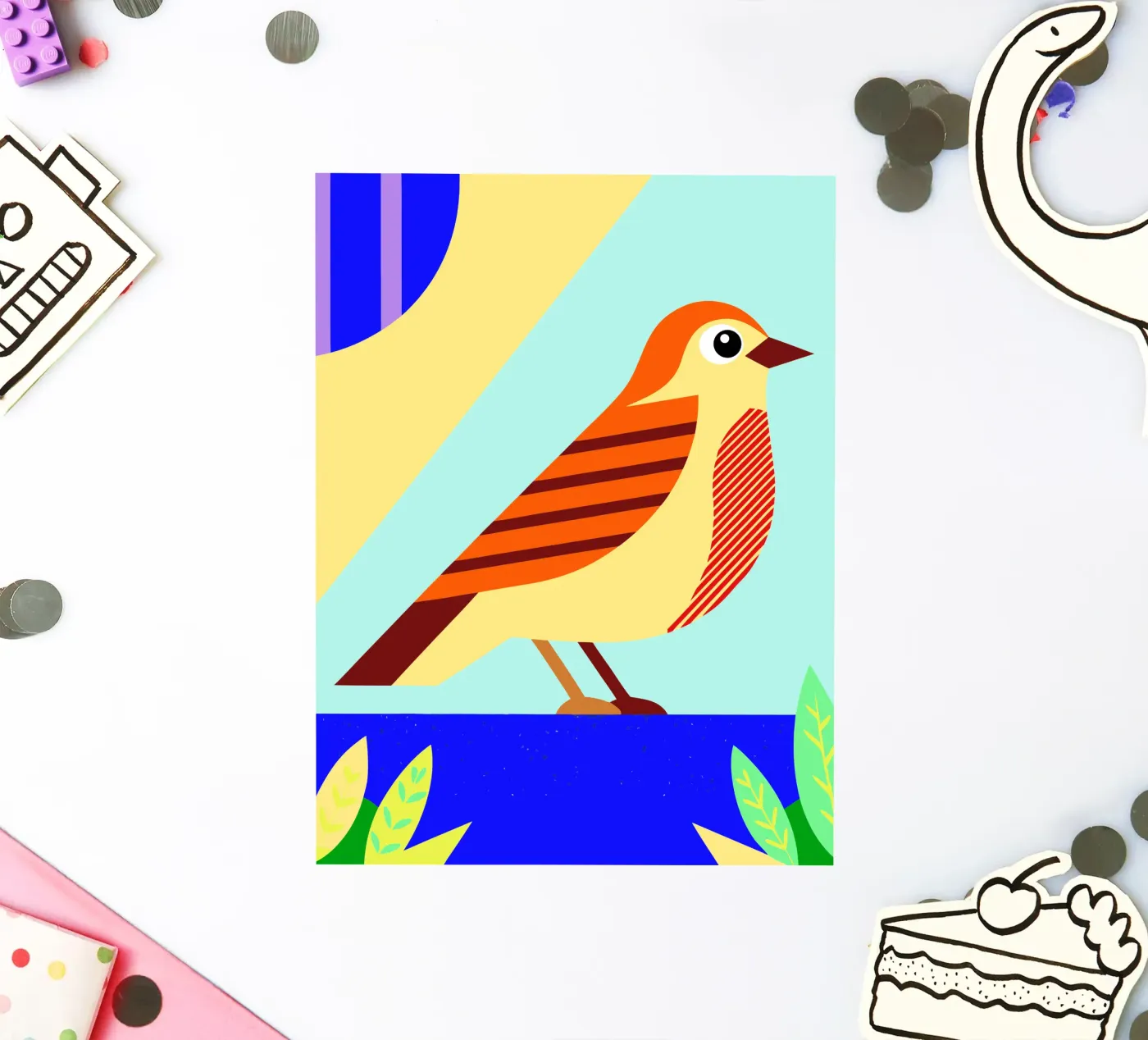 bird vector Sticker von Botania