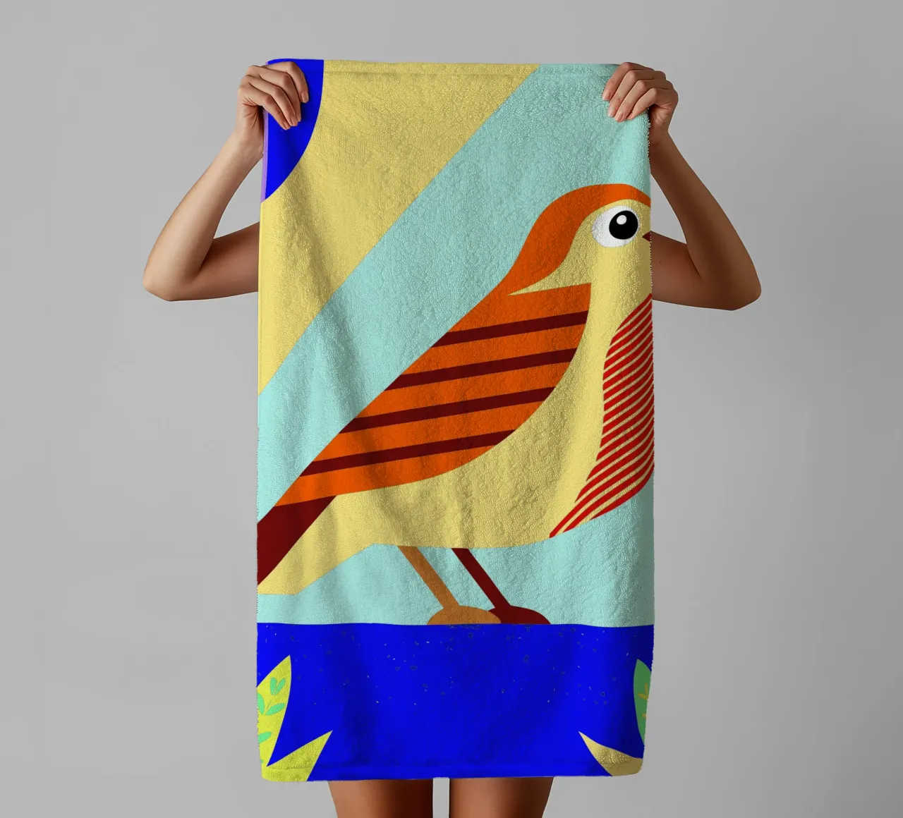bird vector towel by Botania