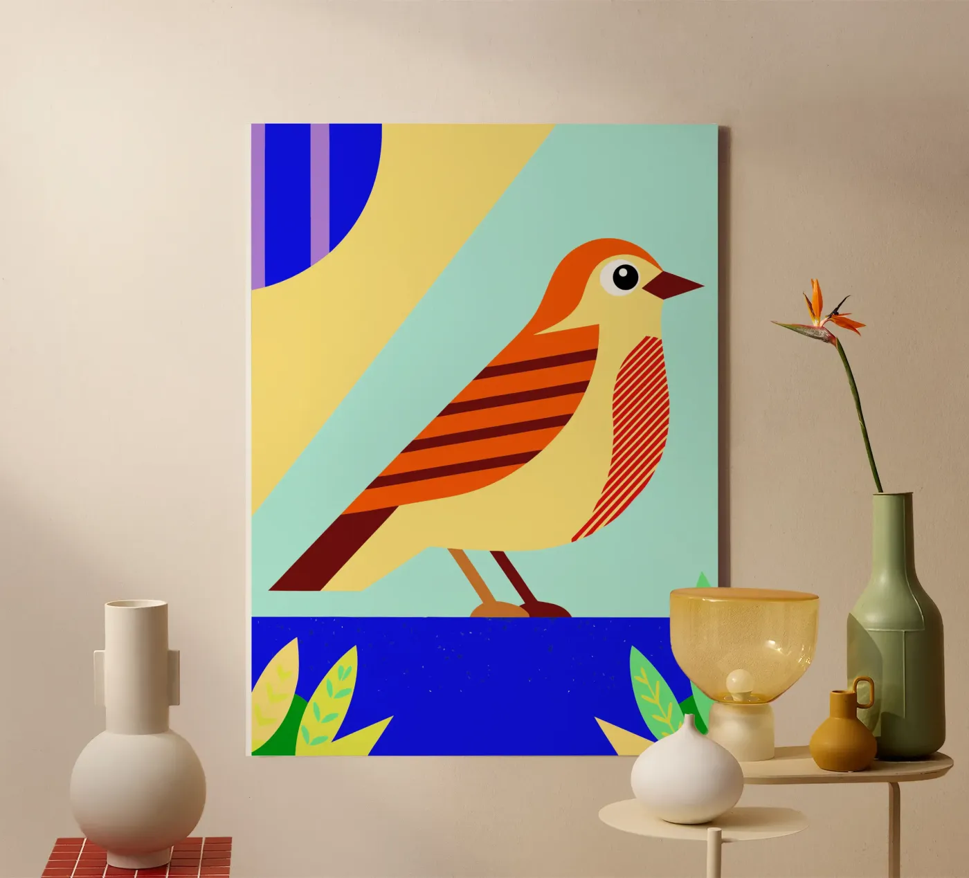 bird vector toile de Botania