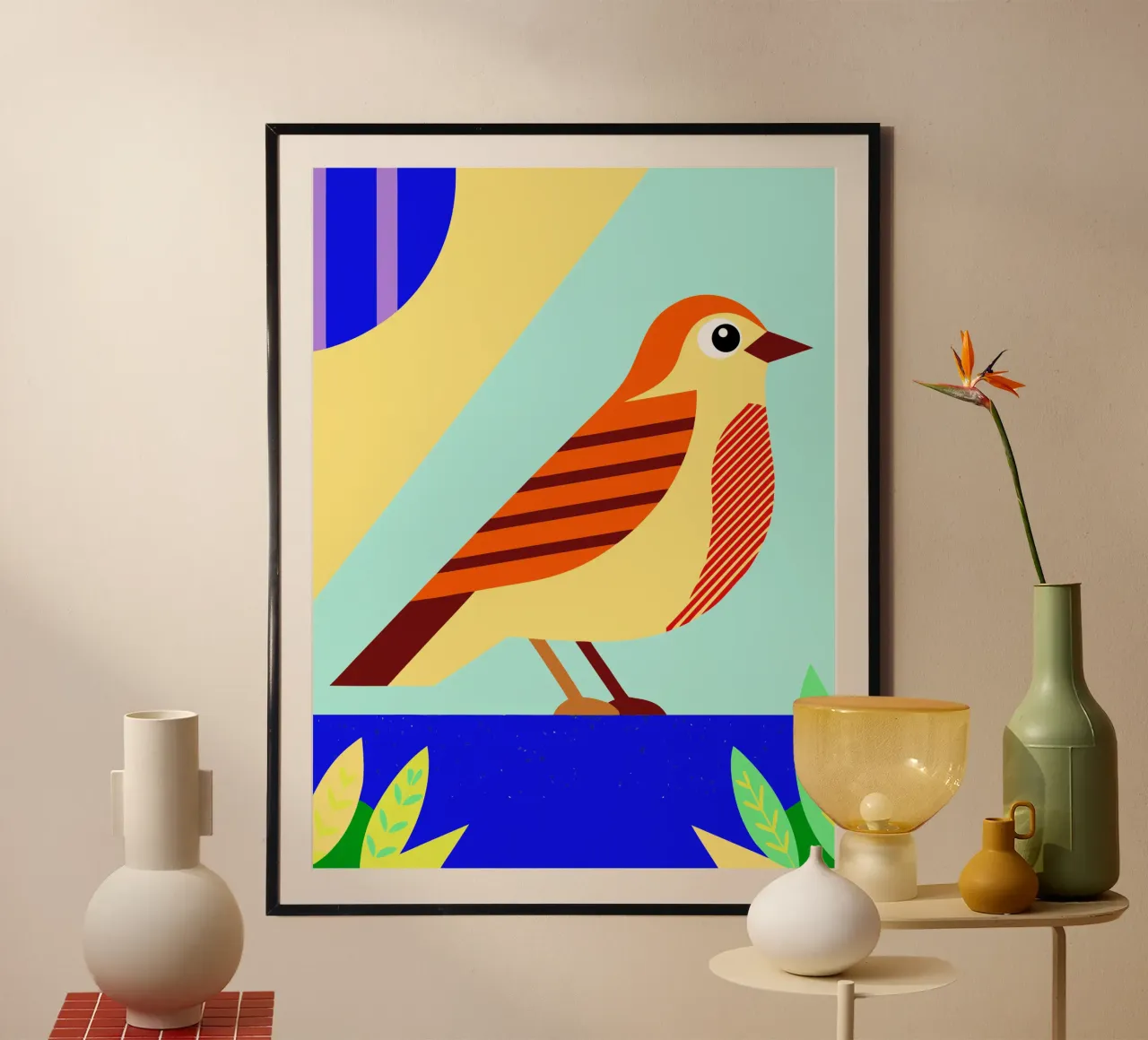 bird vector poster by Botania