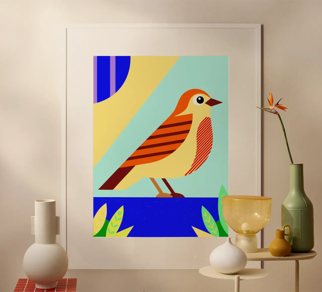 bird vector poster by Botania