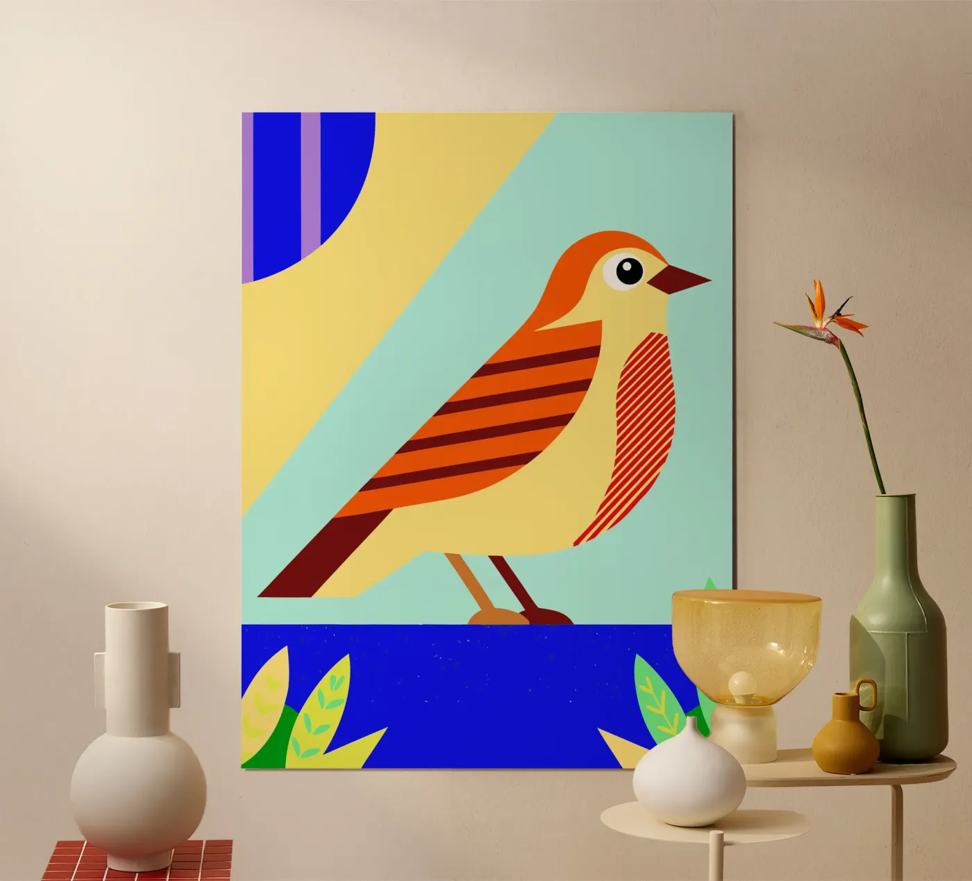 vector vogel poster van Botania