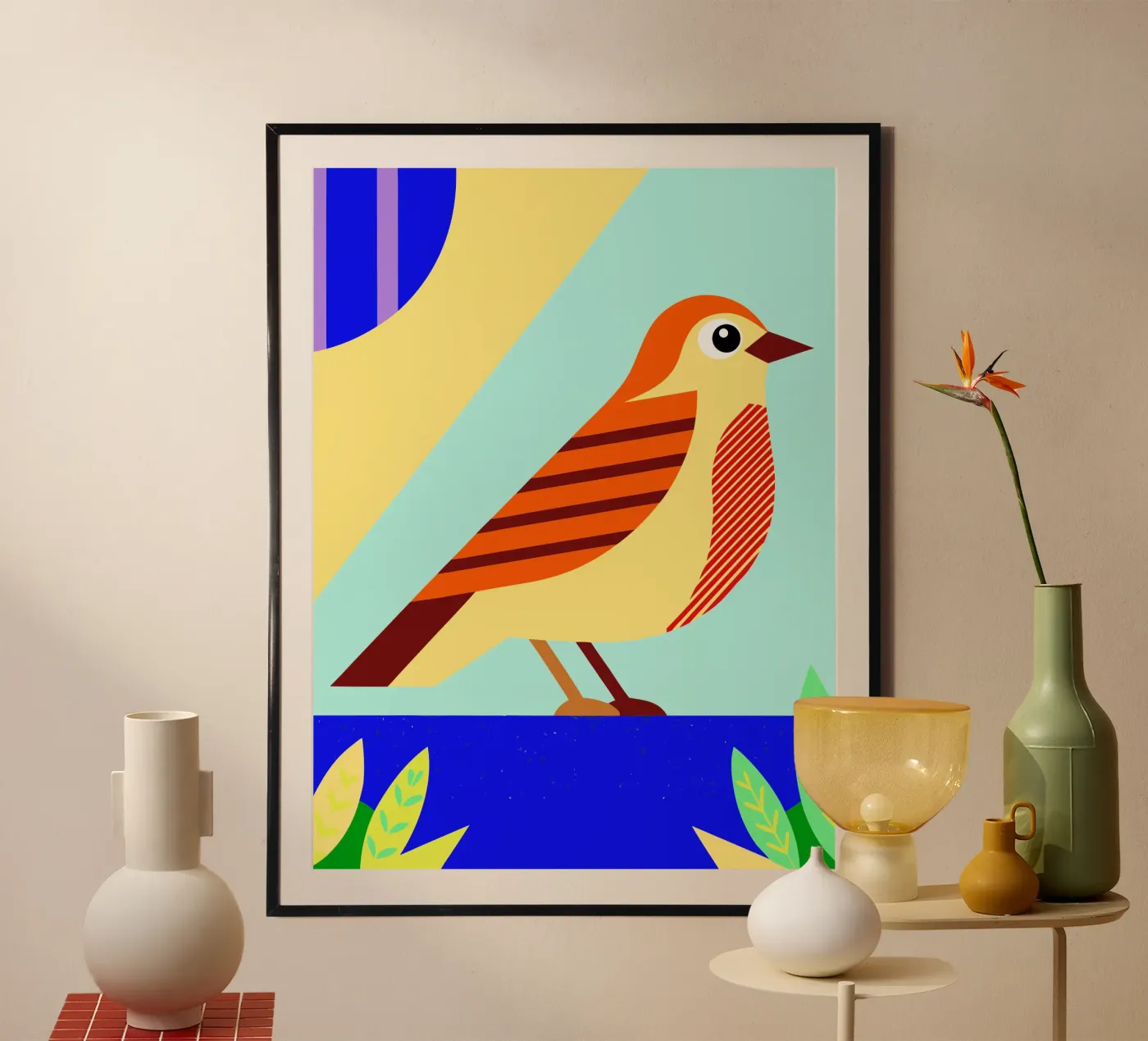 vector vogel poster van Botania