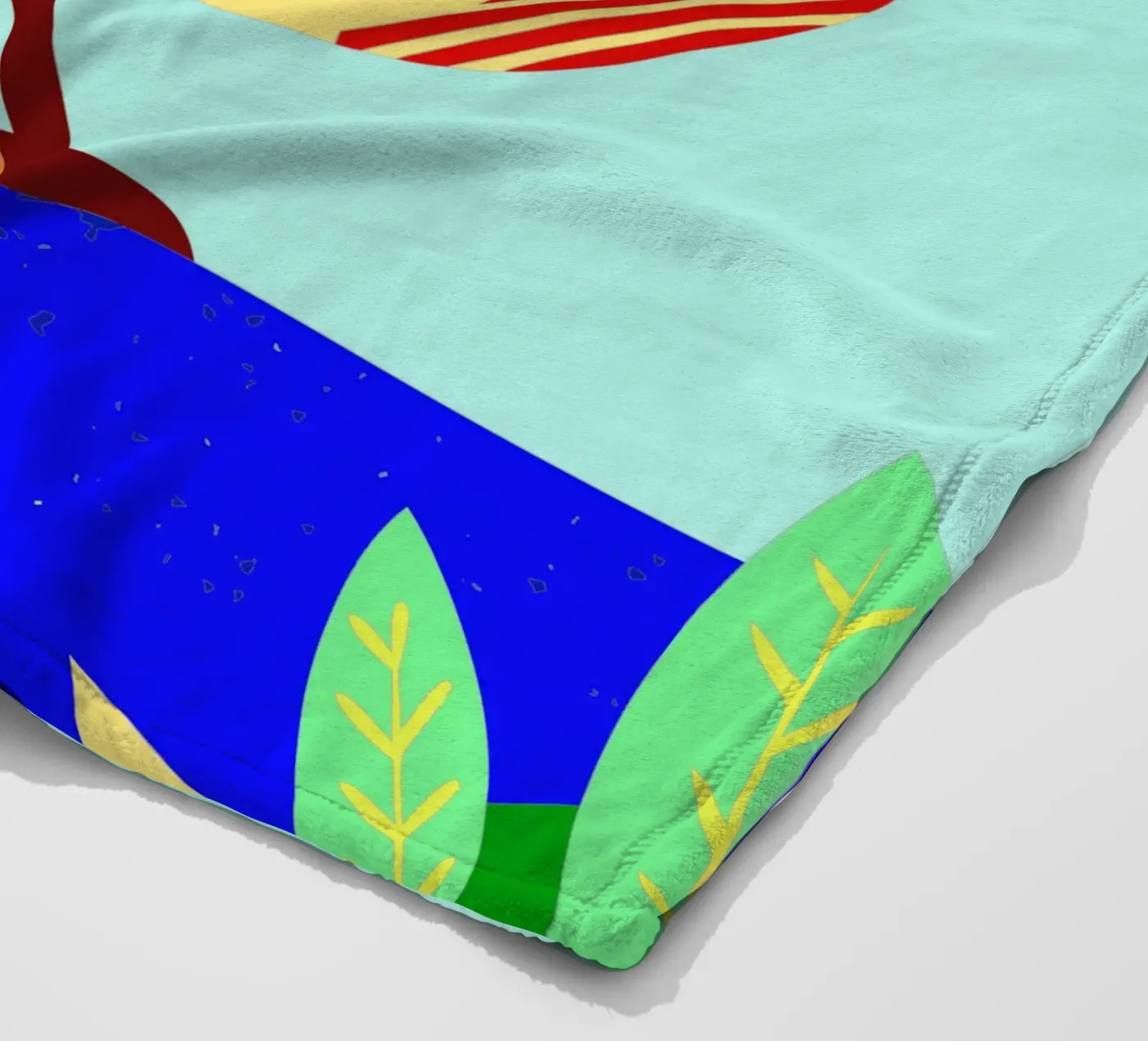 bird vector fleece blanket by Botania