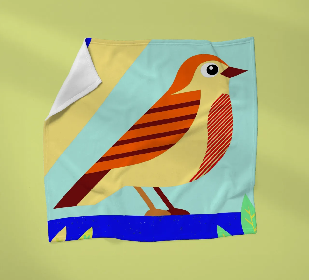 vector vogel fleecedeken van Botania