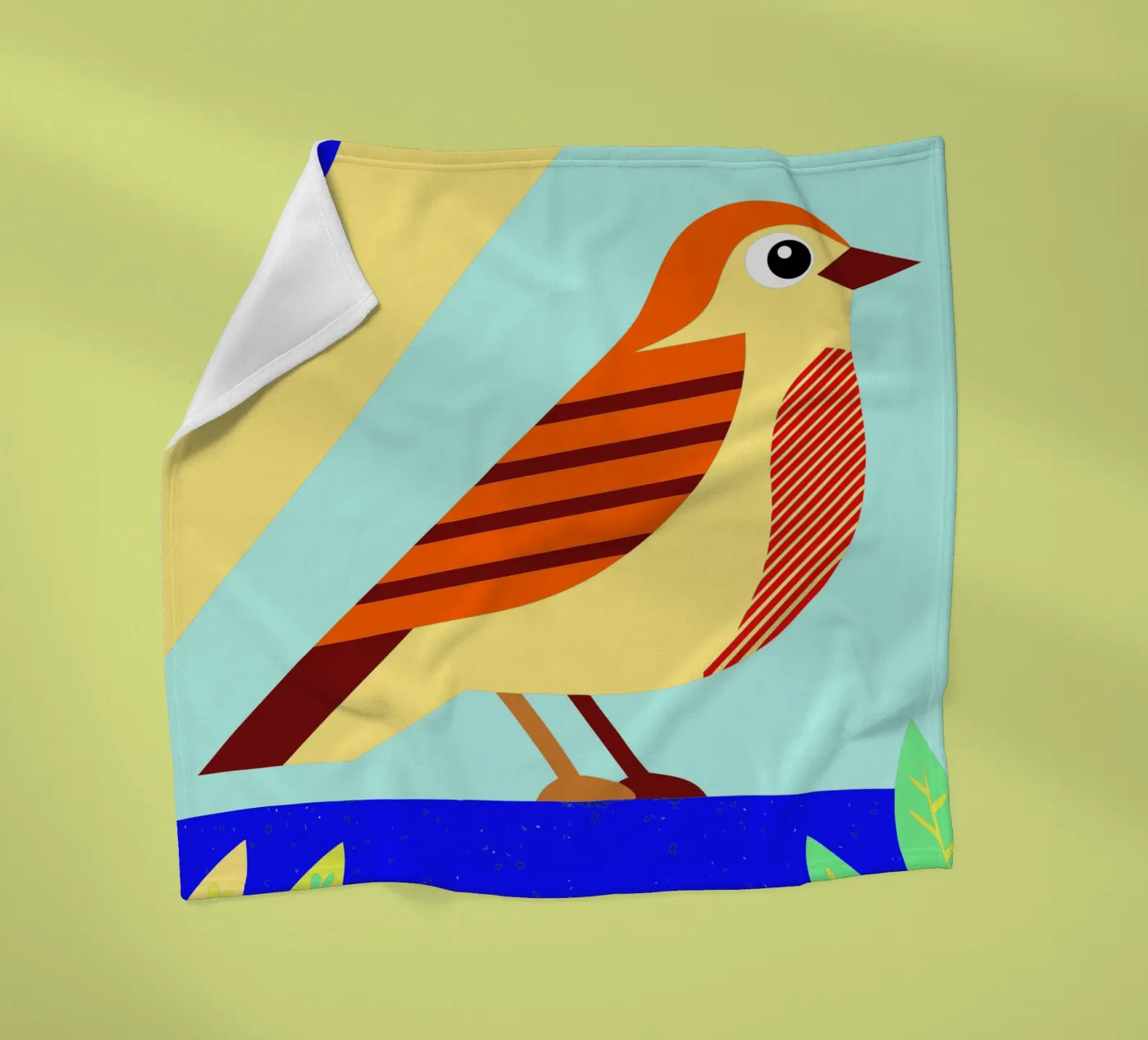bird vector plaid polaire de Botania