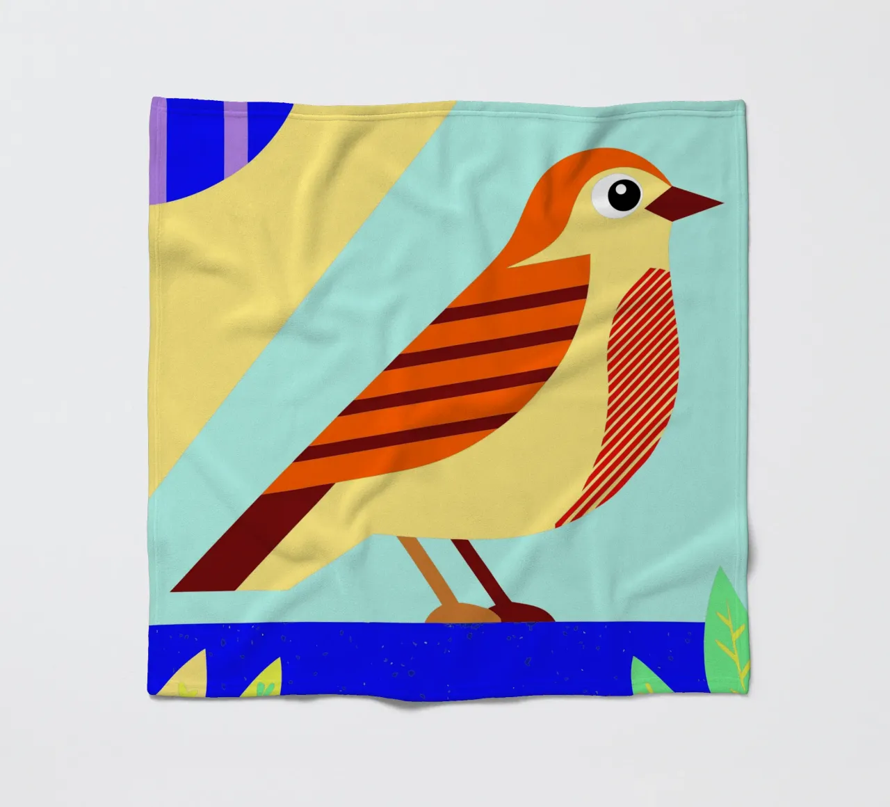 vector vogel fleecedeken van Botania