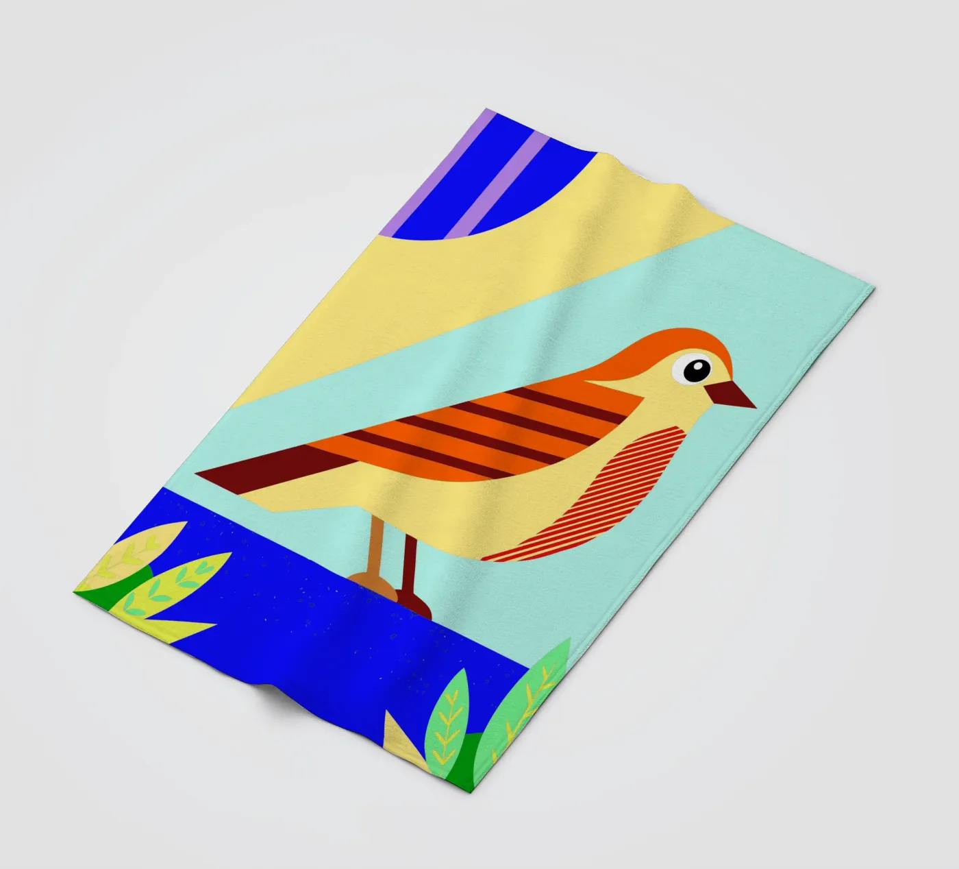 bird vector plaid polaire de Botania